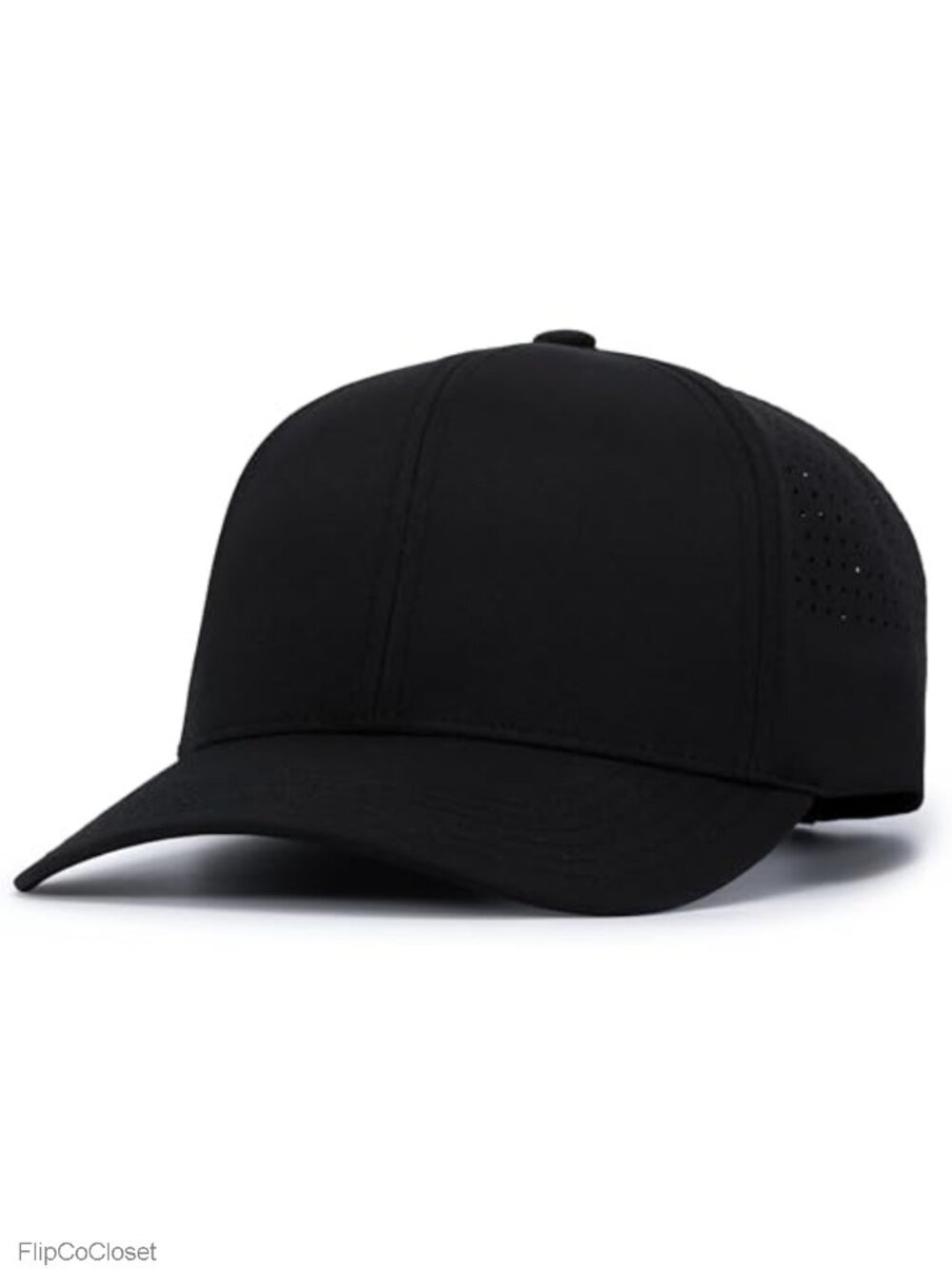 Lightweight Perforated Snapback Baseball Cap Adjustable Structured Crown